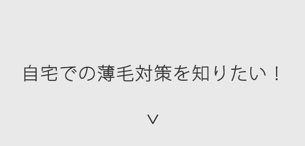 自宅での薄毛対策を知りたい！