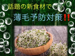 【薄毛　食べ物】薄毛予防に効果あり？！新食材「ブロッコリースプラウト 」