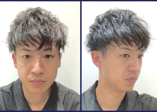 ｍ字 パーマ ストレス軽減 ヘアスタイルにワンポイントを作ることで得られる薄毛カバー効果とは Inti Report 薄毛 に悩む男性の為の美容院 Inti インティ 全席個室 東京 大阪 福岡に展開